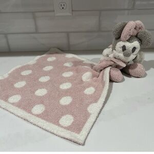 Barefoot Dreams Disney Minnie Mouse Pink Buddie Plush Stuffed Animal Lovey